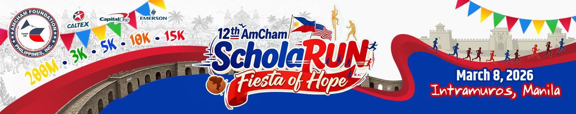 12th AmCham Foundation ScholaRUN race event banner image