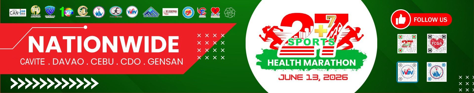 27+7 Health Marathon (Cebu) race event banner image