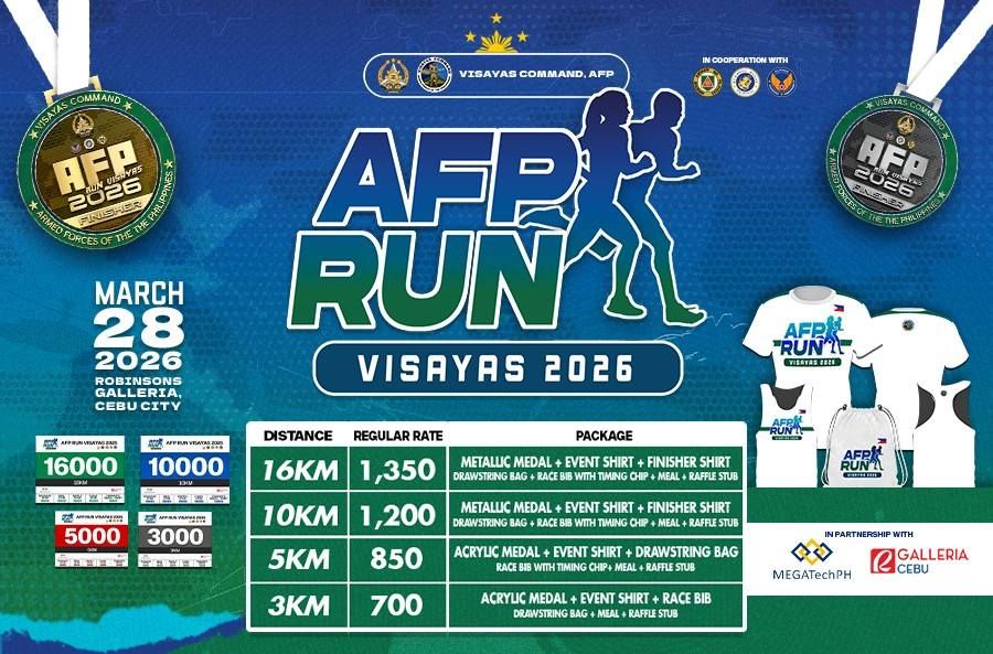 AFP Run Visayas 2026 race event banner image