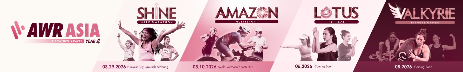 AWR Asia Year 4: Shine Half Marathon race event banner image