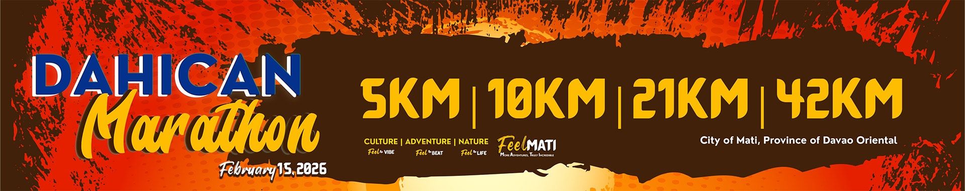 Dahican Marathon 2026 race event banner image