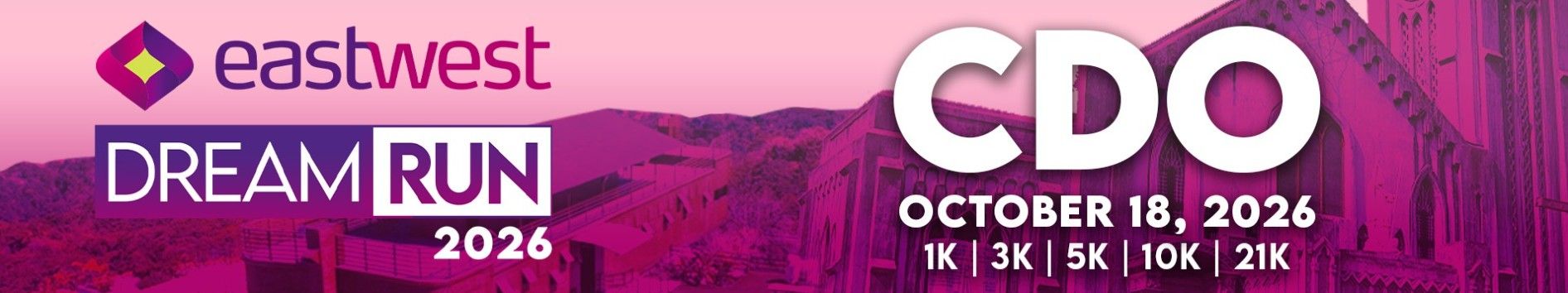 EastWest Dream Run 2026 - CDO race event banner image