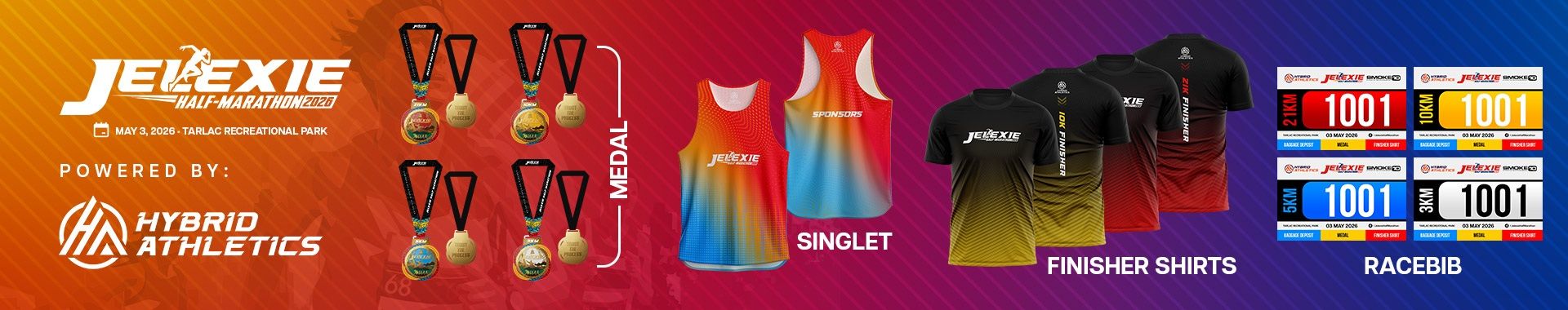 Jelexie Half-Marathon 2026 race event banner image