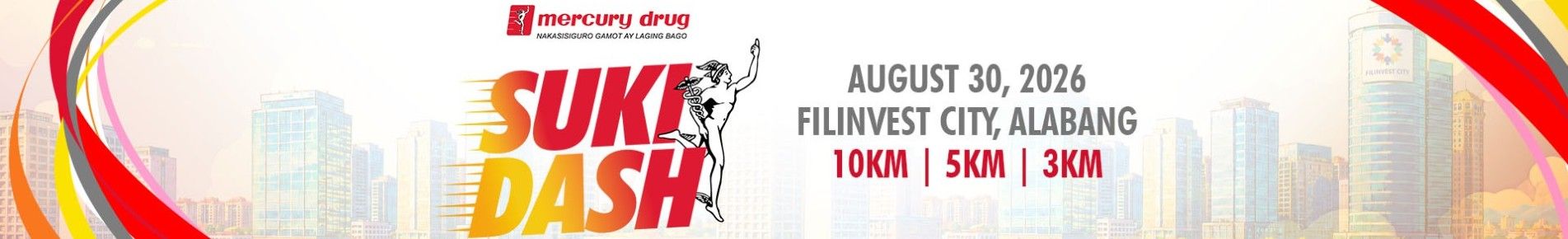 Mercury Drug Suki Dash 2026 race event banner image