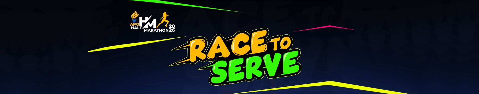 Race to Serve: APO Half Marathon 2026 race event banner image