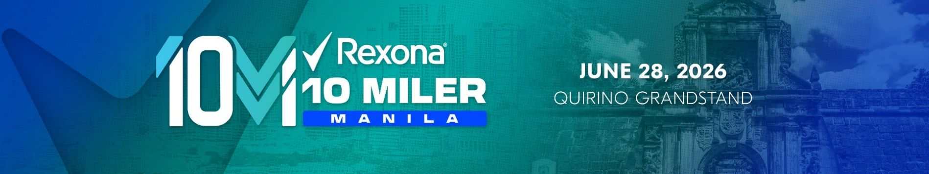 View details for Rexona 10 Miler Series 2026 - Manila City race Rexona 10 Miler Series 2026 - Manila City race event banner image