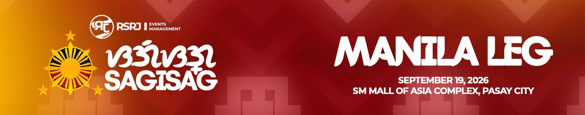 Sagisag Half Marathon Manila Leg 2026 race event banner image