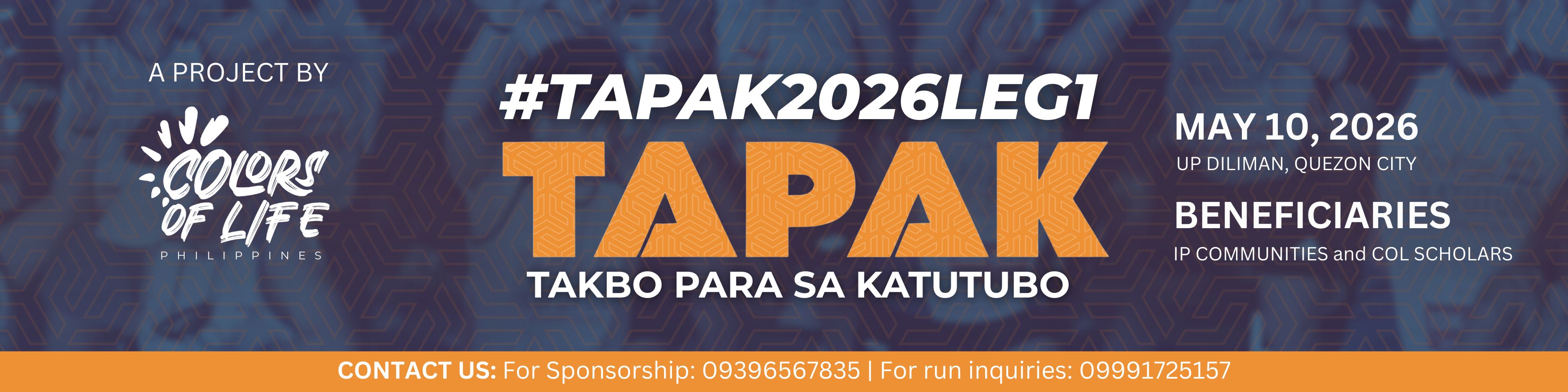Takbo Para Sa Katutubo race event banner image