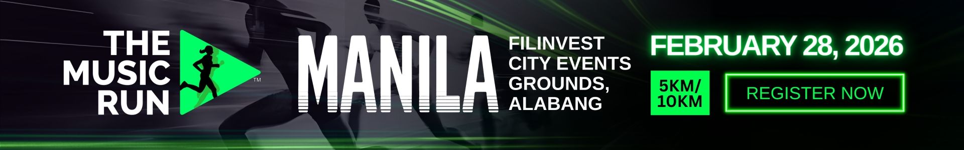 The Music Run Manila 2026 race event banner image