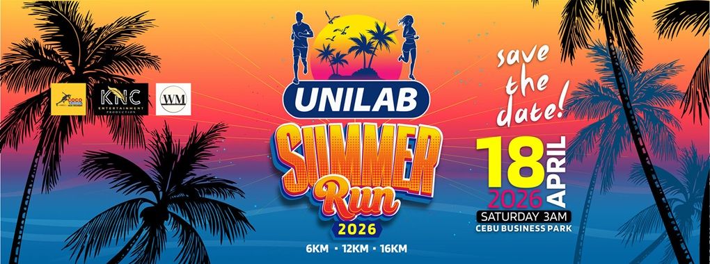 Unilab Summer Run 2026 race event banner image